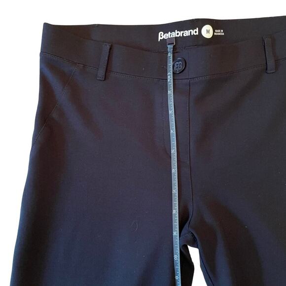 Betabrand Black Dress Yoga Pants Bootcut Size Medium | 31” Inseam 715T - Picture 6 of 9